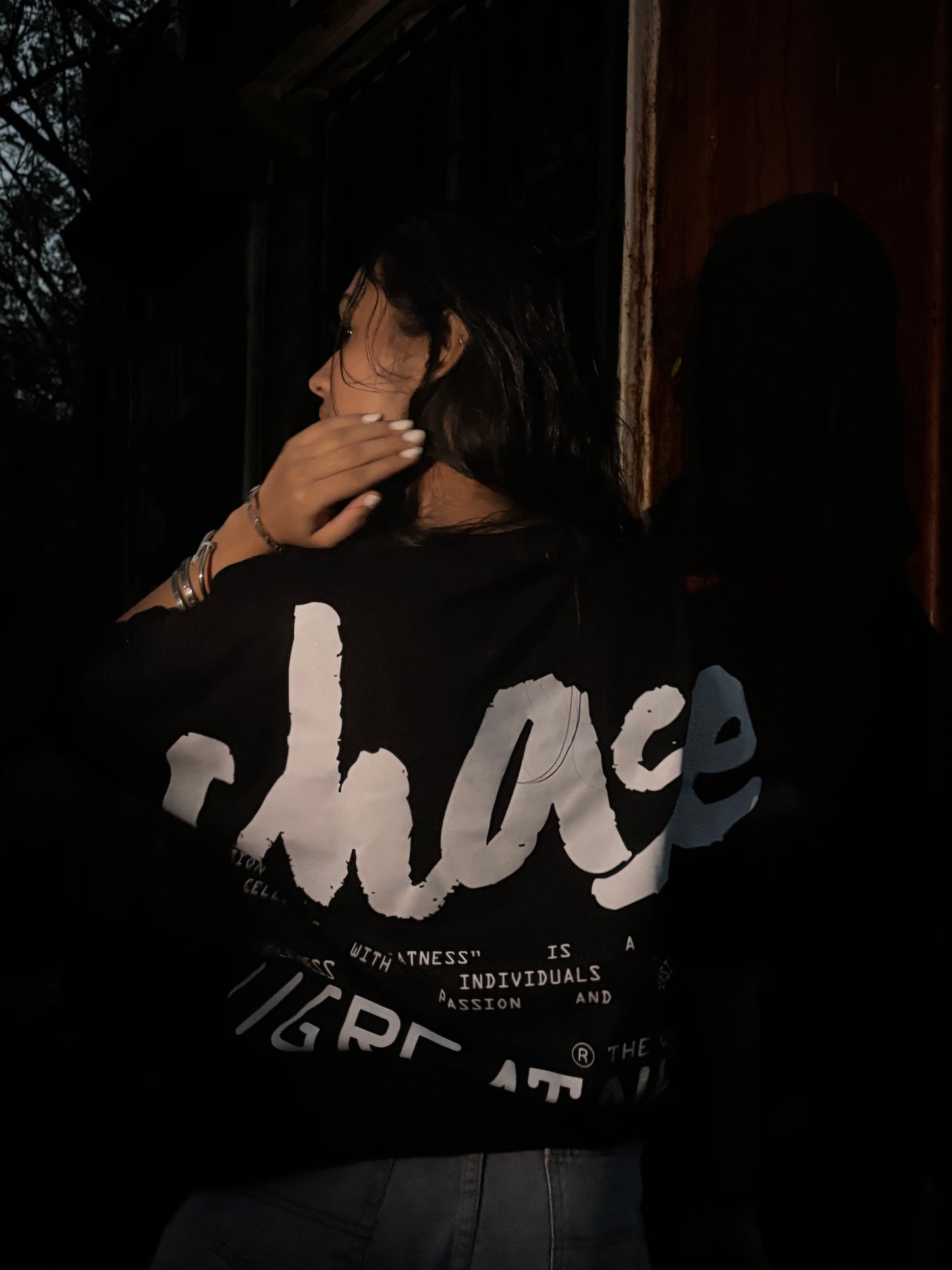 CHASE the greatness Black tee